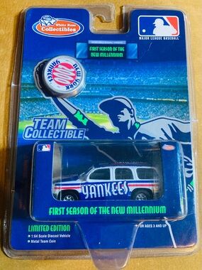 2000 New York Yankees Team Diecast GMC Yukon White Rose Collectibles MLB